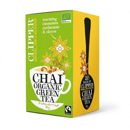 Clipper chai green tea bio