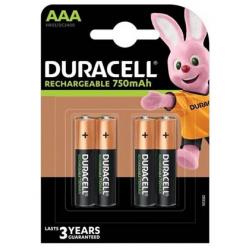 Duracell rechargeable aaa 750mah