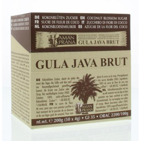 Gula java brut stick 50 x 4 gram bio