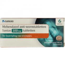Mebendazol anti-wormtabletten 100 mg