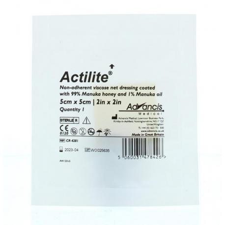 Actilite manuka non adh. netverband viscose 5 x 5